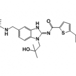 (S,E)-N-(5-((3,3-dimethylbutan-2-ylamino)methyl)-1-(2-hydroxy-2-methylpropyl)-1H-benzo[d]imidazol-2(3H)-ylidene)-5-(1H-pyrazol-4-yl)thiophene-2-carboxamide