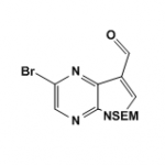 2-bromo-5-((2-(trimethylsilyl)ethoxy)methyl)-5H-pyrrolo[2,3-b]pyrazine-7-carbaldehyde