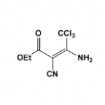 (E)-ethyl 3-amino-4,4,4-trichloro-2-cyanobut-2-enoate