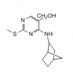 (4-((1R,4S)-bicyclo[2.2.1]heptan-2-ylamino)-2-(methylthio)pyrimidin-5-yl)methanol