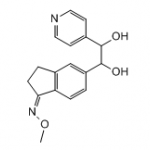 (Z)-5-(1,2-dihydroxy-2-(pyridin-4-yl)ethyl)-2,3-dihydro-1H-inden-1-one O-methyl oxime