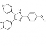 (E)-5-(2-(4-(2-(dimethylamino)ethoxy)phenyl)-5-(pyridin-4-yl)-1H-imidazol-4-yl)-2,3-dihydro-1H-inden-1-one O-methyl oxime