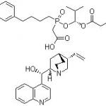 [R-(R*S*)][[2-Methyl-1-(1-oxopropoxy)propoxy]-(4-phenylbutyl)phosphinyl]acetic acid (-)-cinchonidine (1:1) salt