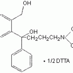 (-)-4-[4-(dimethylamino) -1-(4'-fluorophenyl) -1-(hydroxybutyl)-3-(hydroxymethyl)benzonitrile .hemi(+)-di-p-toloyltrartaric acid