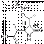 (2R)-2-((2S,3S)-3-[(R)-1-(tert-butyldimethylsilyloxy)ethyl)-4-oxoazetidin-2-yl)propanoic acid