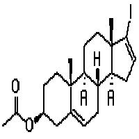 17-iodine androst-5,16-diene-3beta-acetate