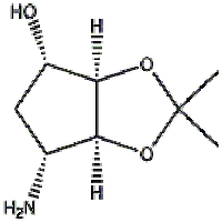 (3aR,4S,6R,6aS)-6-aminotetrahydro-2,2-dimethyl-4H-cyclopenta-1,3-dioxol-4-ol D-mandelate