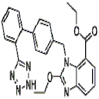 Ethyl -2-ethoxy-1-[[(2-(1Htetrazol-5-yl)biphenyl-4-yl-) methyl]benzimidazole-7-carboxylate