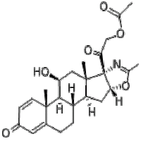 11b,21-Dihydroxy-2'-methyl-5'bH-pregna-1,4-dieno[17,16-d]oxazole-3,20-dione 21-acetate 