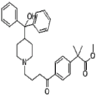 Methyl 4-[4-[4-(hydroxydiphenylmethyl)-1-piperidinyl]-1-butyryl]-alpha, alpha-dimethylbenzene acetate