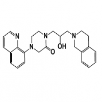 1-(3-(3,4-dihydroisoquinolin-2(1H)-yl)-2-hydroxypropyl)-4-(quinolin-8-yl)piperazin-2-one