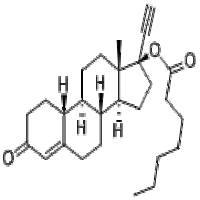 17alpha-Ethynyl-19-nortestosterone 17-heptanoate