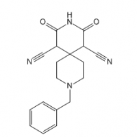 9-benzyl-2,4-dioxo-3,9-diazaspiro[5.5]undecane-1,5-dicarbonitrile