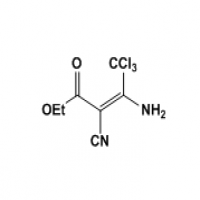 (E)-ethyl 3-amino-4,4,4-trichloro-2-cyanobut-2-enoate