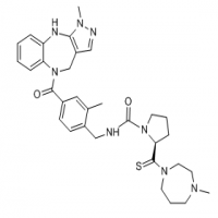 (S)-2-(4-methyl-1,4-diazepane-1-carbonothioyl)-N-(2-methyl-4-(1-methyl-1,4,5,10-tetrahydrobenzo[b]pyrazolo[3,4-e][1,4]diazepine-5-carbonyl)benzyl)pyrrolidine-1-carboxamide