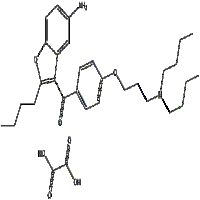 (5-amino-2-butyl-3-benzofuranyl)[4-[3-(dibutylamino)propoxy]phenyl]-methanone ethanedioate 