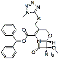 (6β)-3-(1-Methyl-1H-tetrazole-5-ylthiomethyl)-7α-amino-7-methoxy-8-oxo-5-oxa-1-azabicyclo[4.2.0]octa-2-ene-2-carboxylic acid benzhydryl ester 