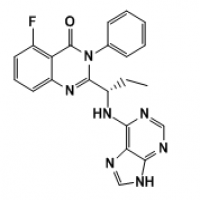 (S)-2-(1-((9H-Purin-6-yl)amino)propyl)-5-fluoro-3-phenylquinazolin-4(3H)-one