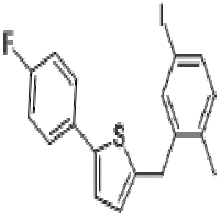 2-(4-Fluorophenyl)-5-[(5-iodo-2-methylphenyl)methyl]thiophene