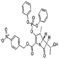 (1β-methyl vinyl phosphate)[4R-[4α, 5β, 6β(R*)]]-3-[(diphenoxyphosphinyl)oxy]-6-(1-hydroxyethyl)-4-methyl-7-oxo-1-azabicyclo [3.2.0]hept-2-ene-2-carboxylic acid, (4-nitrophenyl)methyl ester  