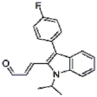 (2E)-3-[3-(4-Fluorophenyl)-1-(1-methylethyl)-1H-indol-2-yl]-2-propenal 