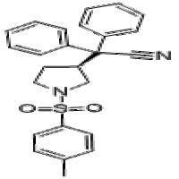 (s)-3-(1-cyano-1,1-diphenylmethyl)-1-tosyloxypyrrolidine