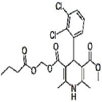 Methyl (1-oxobutoxy)methyl 4-(2,3-dichlorophenyl)-1,4-dihydro-2,6-dime thyl-3,5-pyridinedicarboxylate