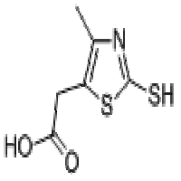 2-Mercapto-4-methyl-5-thiazoleacetic acid