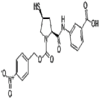 3-[[[(2S,4S)-4-Mercapto-1-(4-nitrobenzyloxy)carbonyl-2- pyrrolidine] carbonyl]amino]benzoic acid