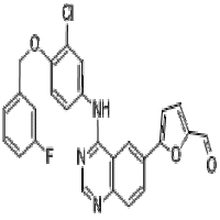 5-[4-((3-Chloro-4-((3-fluorobenzyl)oxy)phenyl)amino)quinazolin-6-yl]-2-furaldehyde