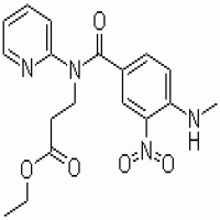 Ethyl 3-(4-(methylamino)-3-nitro-N-(pyridin-2-yl)benzamido)propanoate