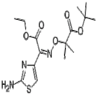 Ethyl 2-(2-aminothiazole-4-yl)-2-(1-tert-butoxycarbonyl-1-methylethoxyimino)acetate